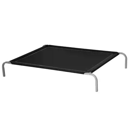 Cama elevada para perros STANDFORD, transpirable con soporte en acero  90x65x20cm color negro