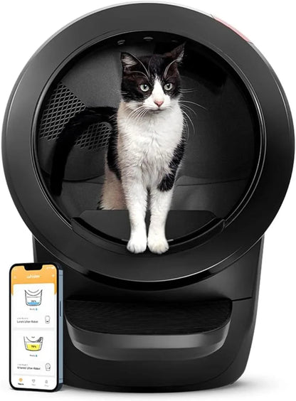 Litter-Robot 4 Automatic Self-Cleaning Cat Litter Box, Black