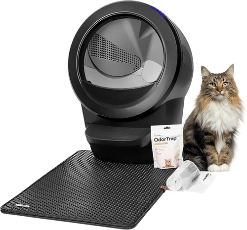 Litter-Robot 4 Automatic Self-Cleaning Cat Litter Box, Black
