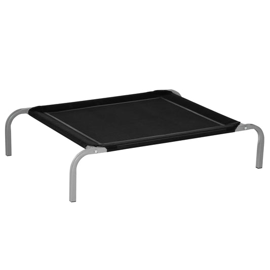 Cama elevada para perros STANDFORD, transpirable con soporte en acero  90x65x20cm color negro