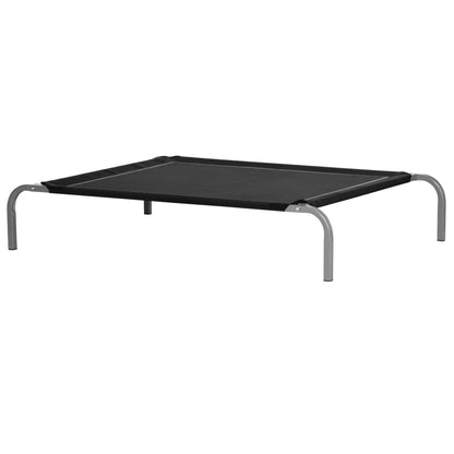 Cama elevada para perros STANDFORD, transpirable con soporte en acero  90x65x20cm color negro